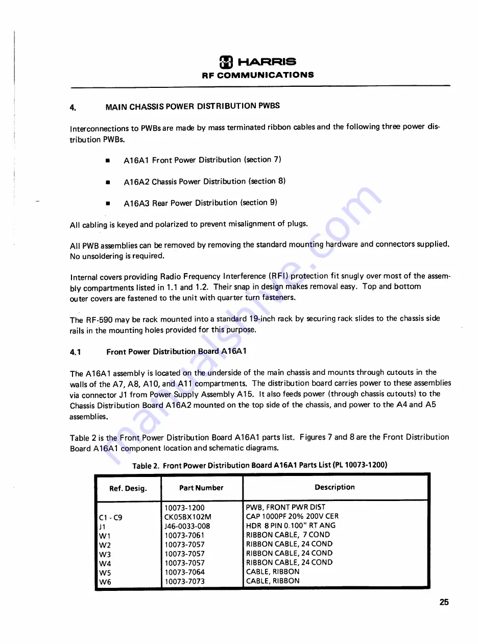 Harris RF-590 Instruction Manual Download Page 462