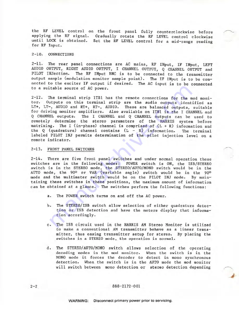 Harris STM-1 Скачать руководство пользователя страница 14