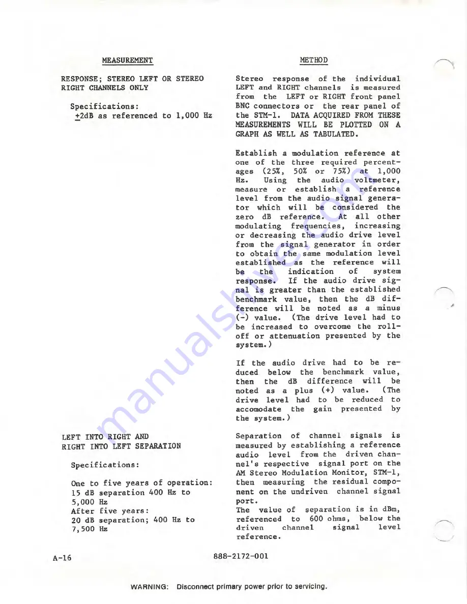 Harris STM-1 Technical Manual Download Page 87