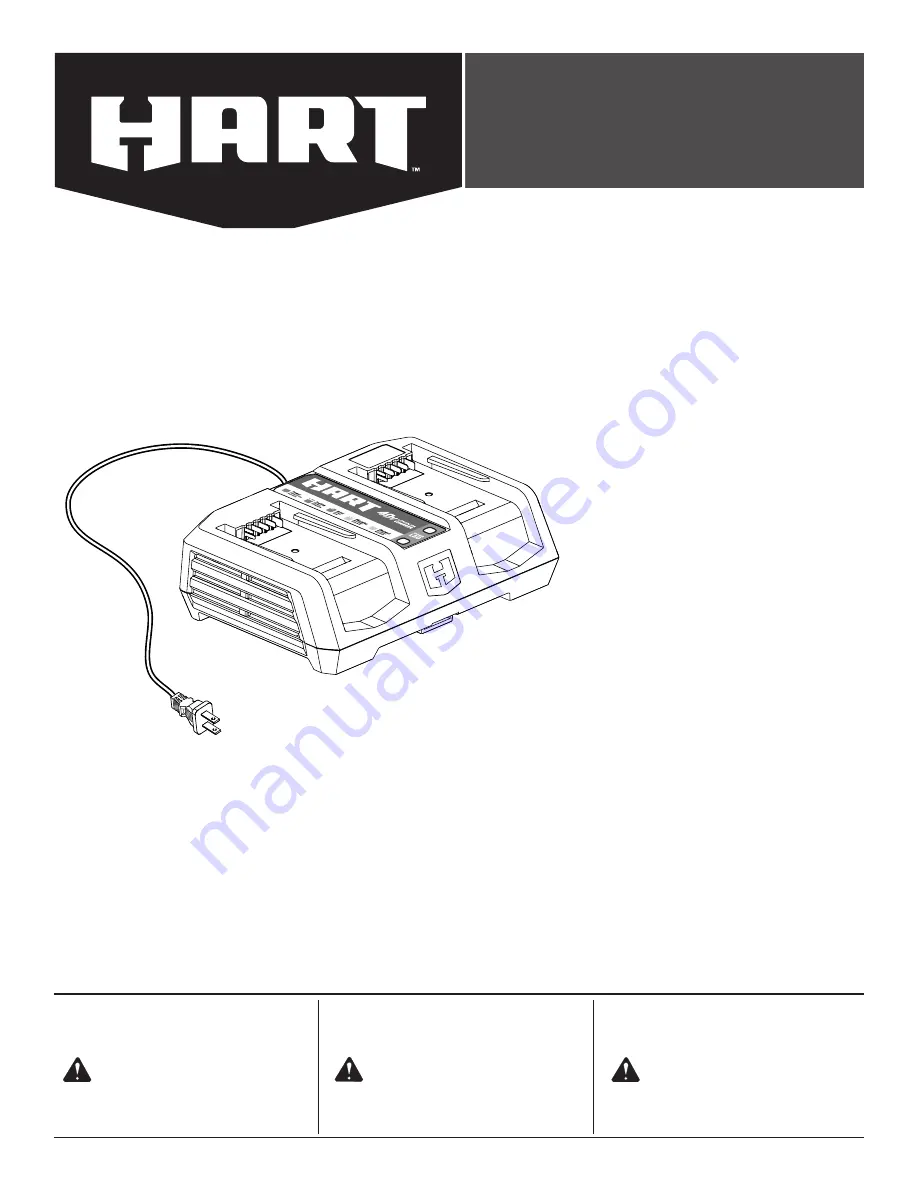 HART HLCG03 Operator'S Manual Download Page 1