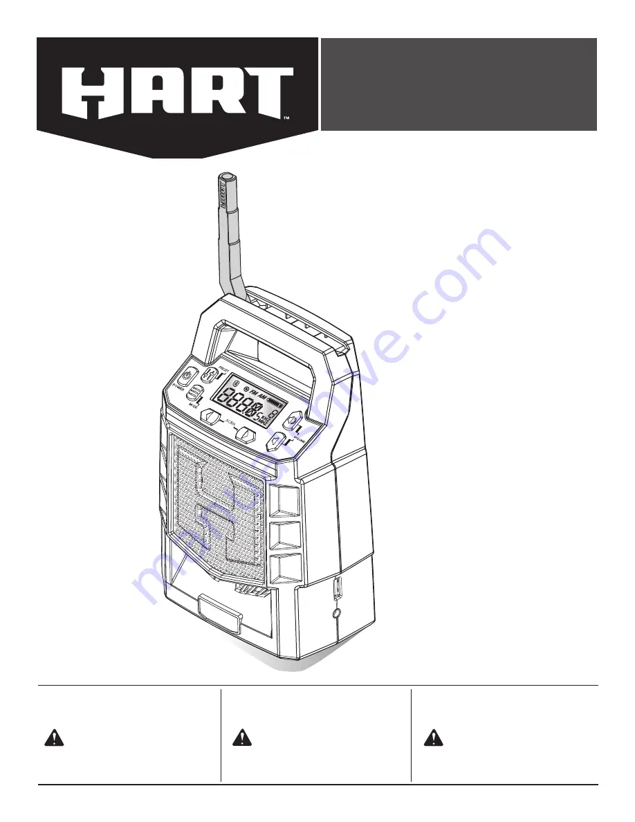 HART HPAD01 Operator'S Manual Download Page 1