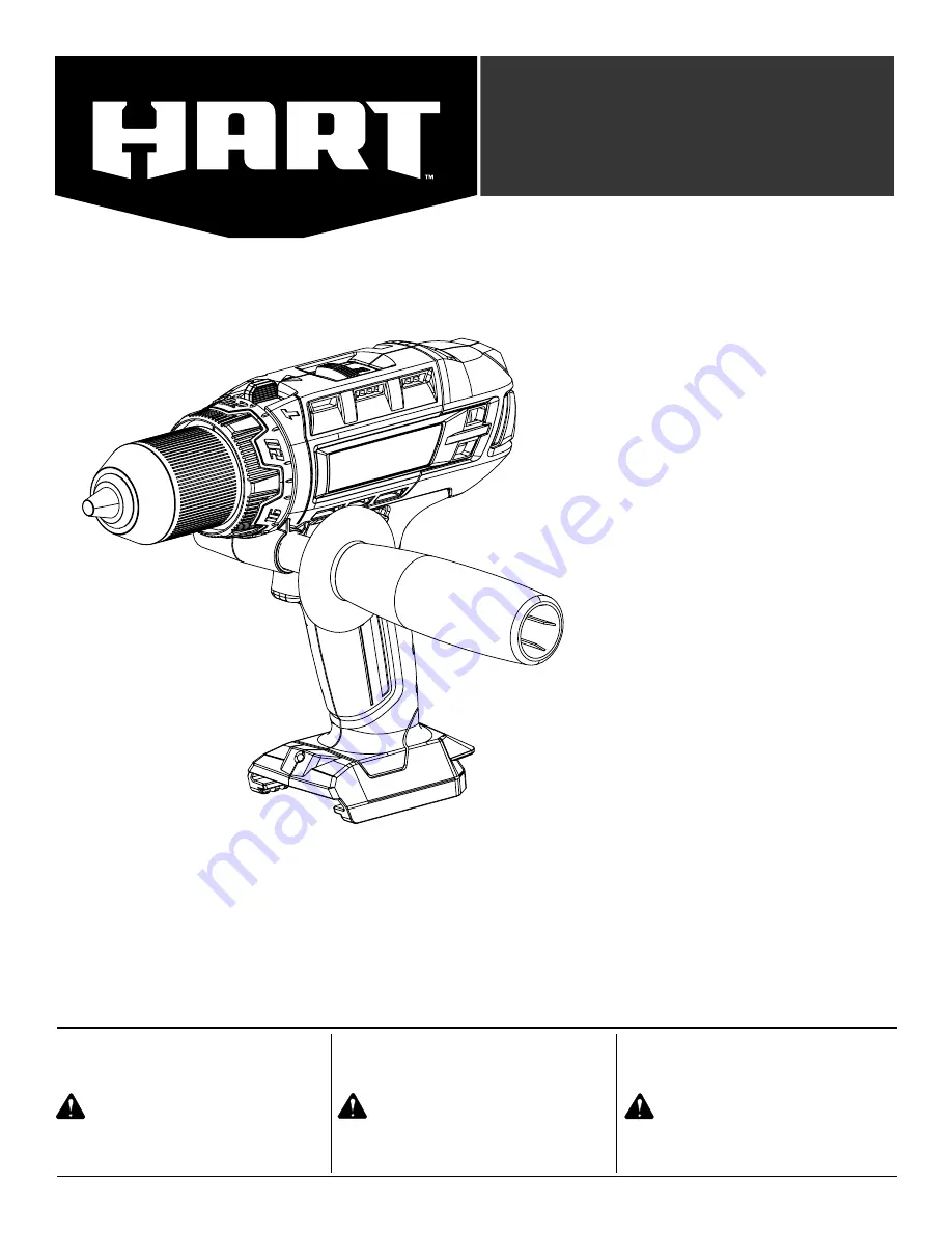 HART HPHD01 Operator'S Manual Download Page 1