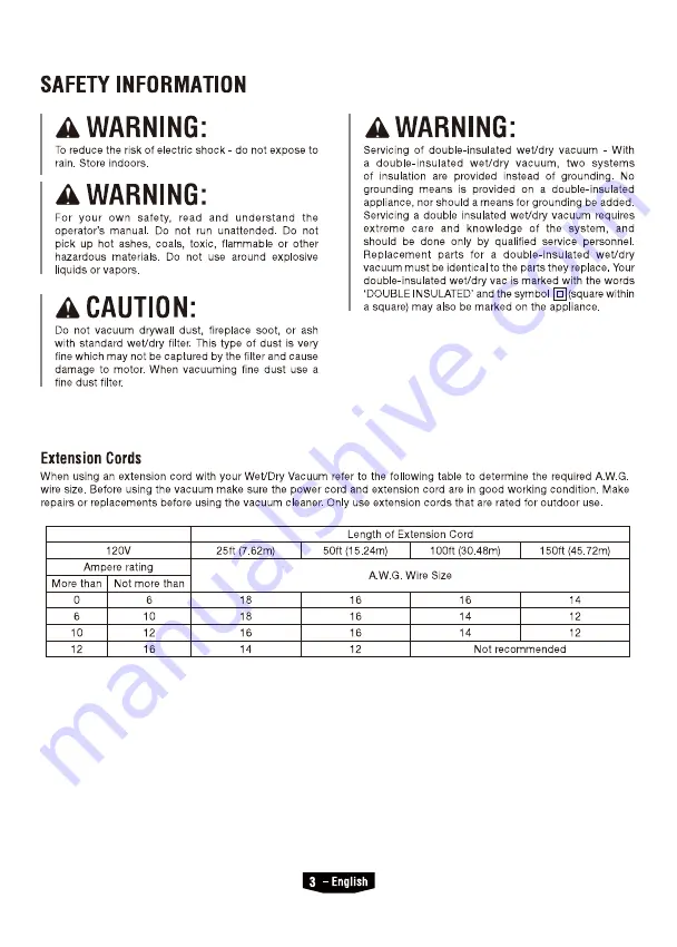 HART VOC1612PF 3701 Скачать руководство пользователя страница 3