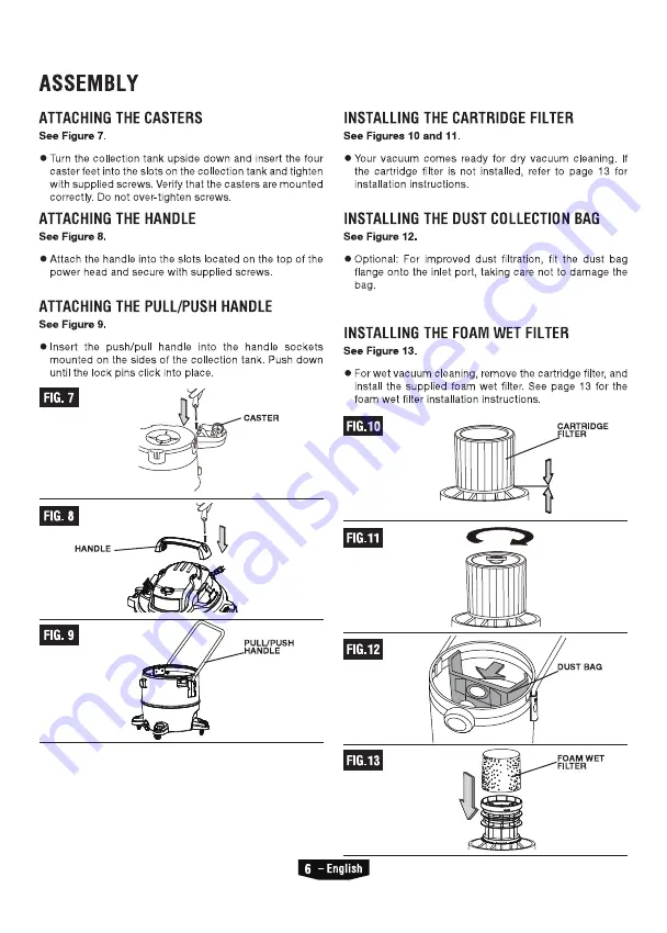 HART VOC1612PF 3701 Operator'S Manual Download Page 6