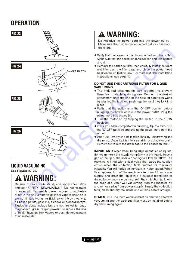 HART VOC1612PF 3701 Operator'S Manual Download Page 9