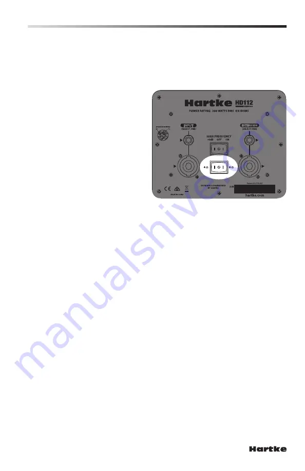 Hartke HyDrive HD Series Owner'S Manual Download Page 6