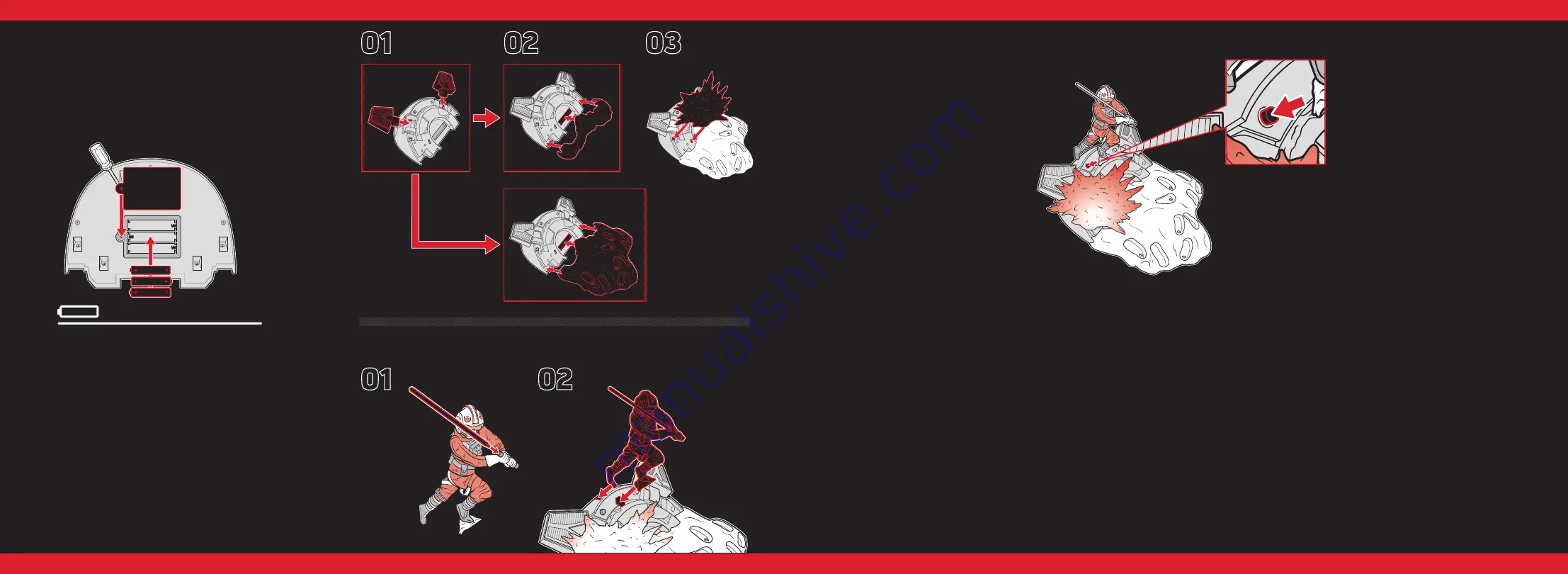 Hasbro Disney Star Wars The Black Series Centerpiece Luke Skywalker Assembly Instructions Download Page 2