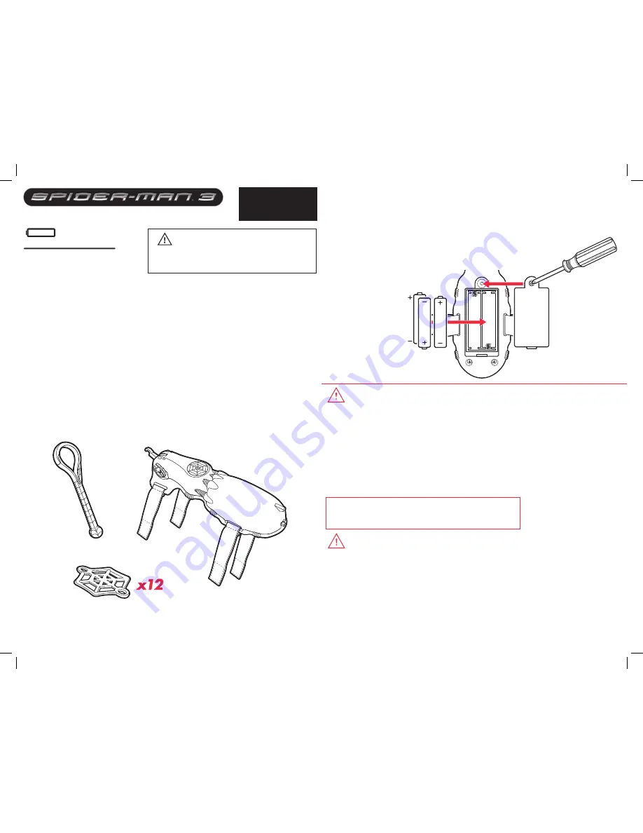 Hasbro Electronic Web Blaster 6669640000 User Manual Download Page 1