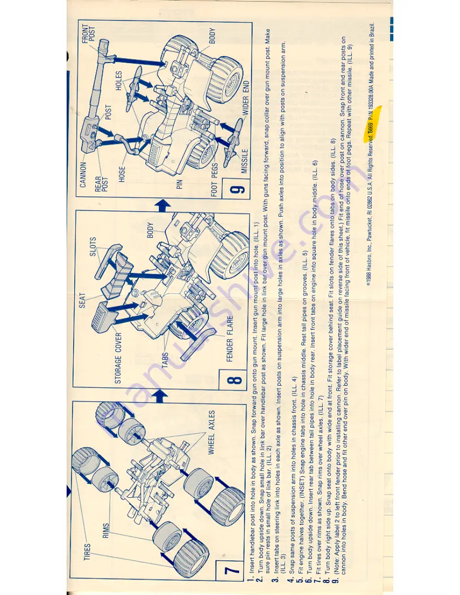 Hasbro G.I.Joe Tiger Paw Instructions Download Page 2