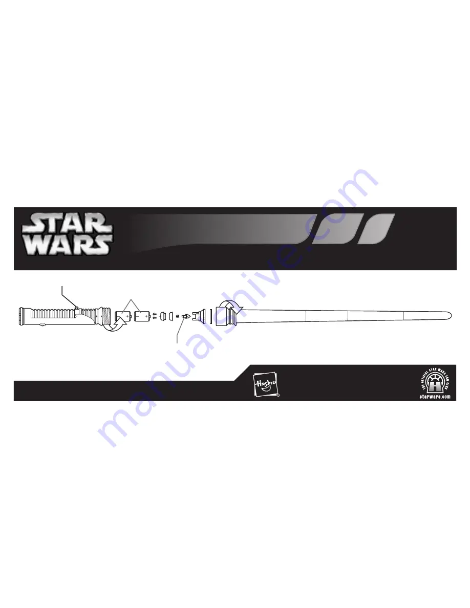 Hasbro Star Wars Revenge of the Sith Jedi Lightsaber 85475/85187 Скачать руководство пользователя страница 1