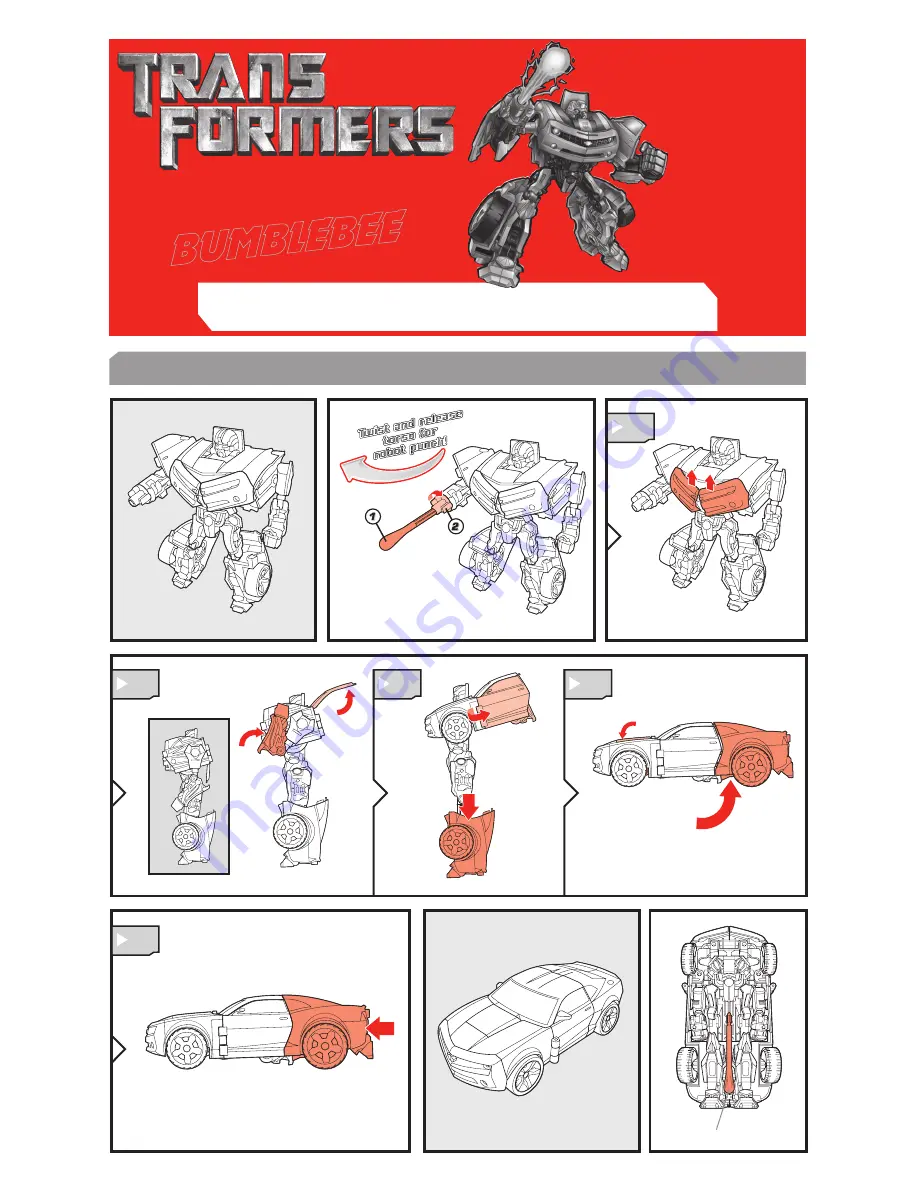 Hasbro Trans Formers 83212 Instructions Download Page 1