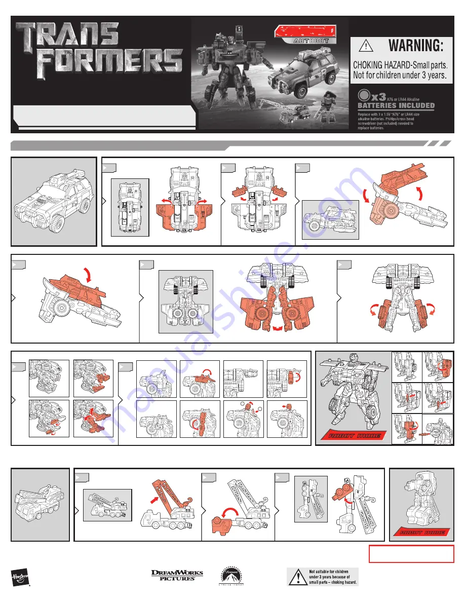 Hasbro Transformers 83749 Скачать руководство пользователя страница 1