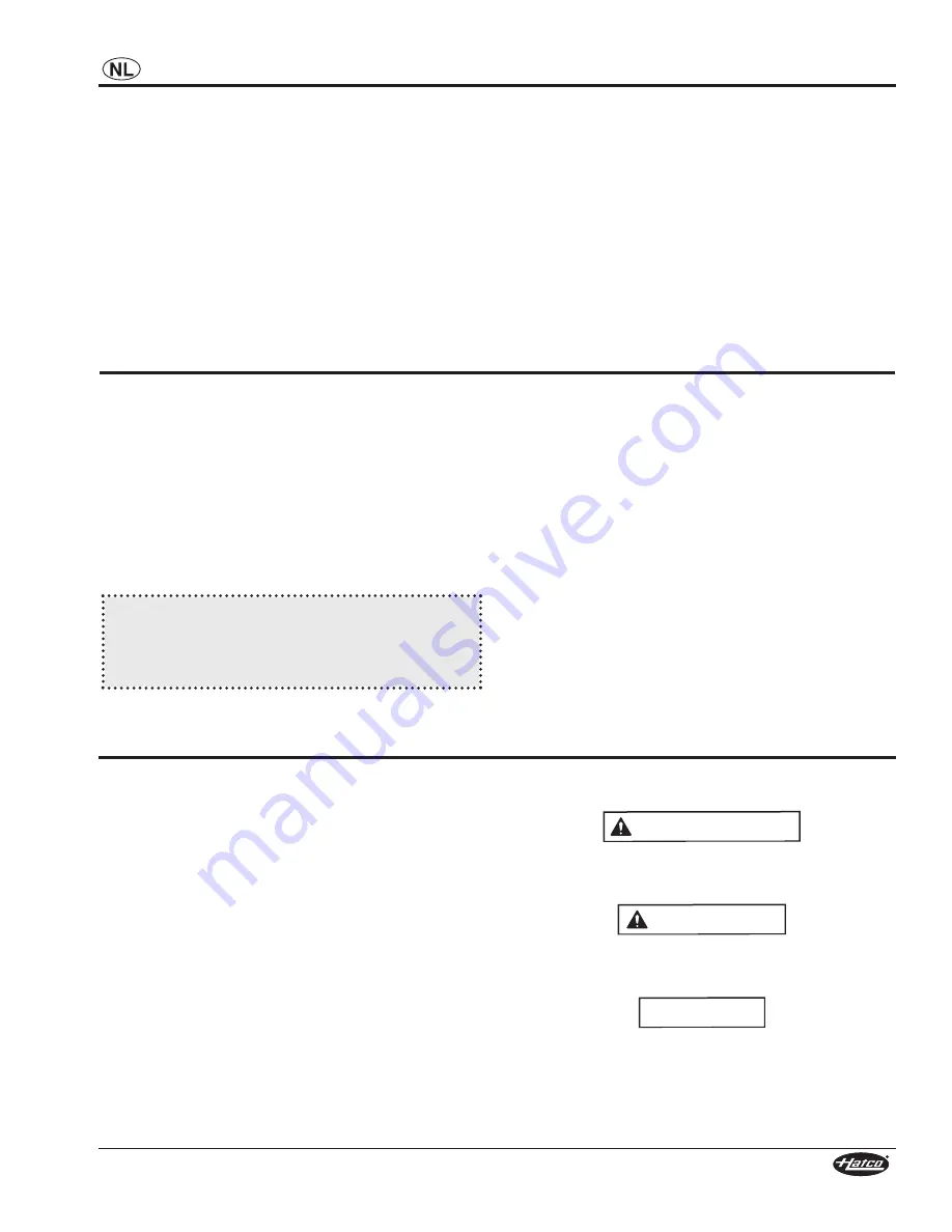 Hatco DRAWERMAX HDM-2 Installation And Operating Manual Download Page 53