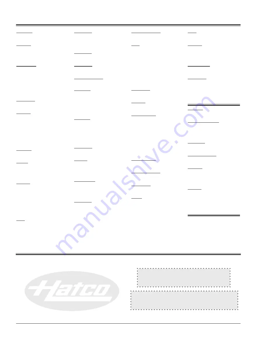 Hatco FLAV-R-SAVOR LFST-48 Скачать руководство пользователя страница 20