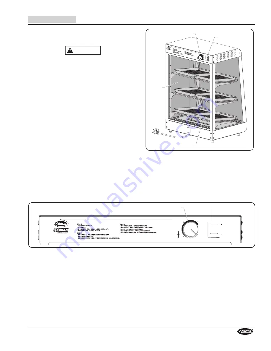 Hatco GLOMAX GMHD-2PT Installation And Operating Manual Download Page 7