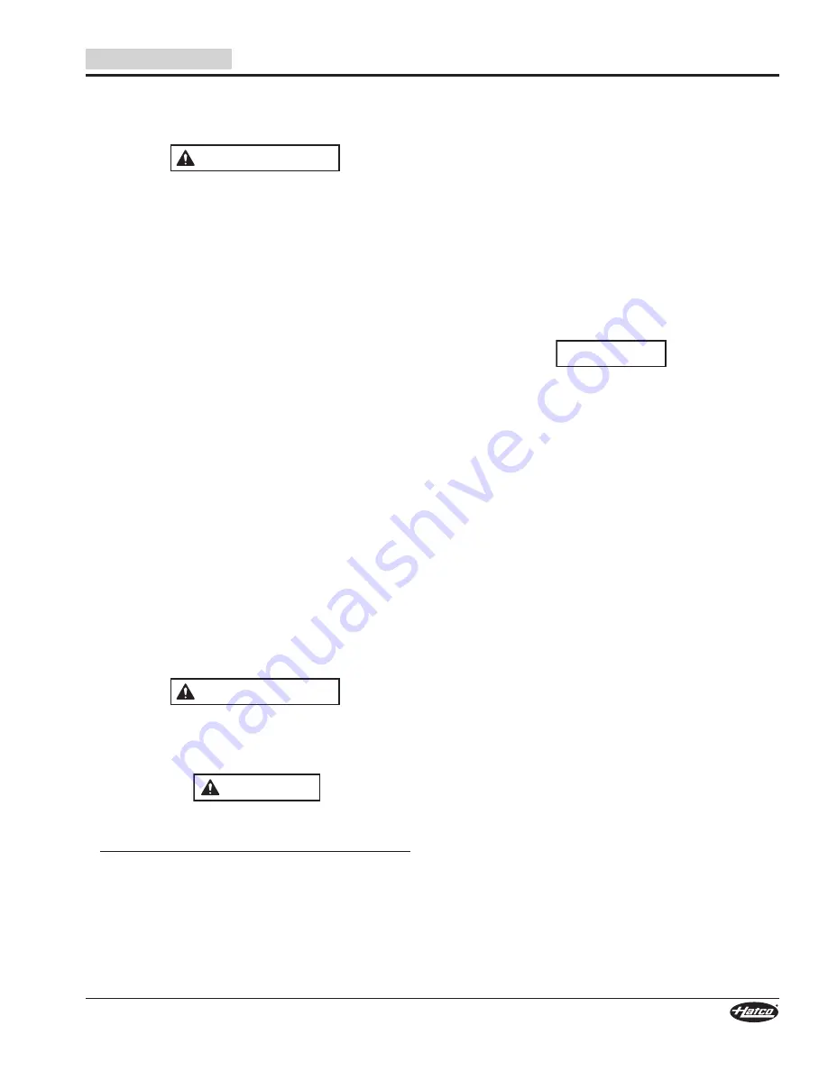 Hatco IWEL Series Installation And Operating Manual Download Page 27