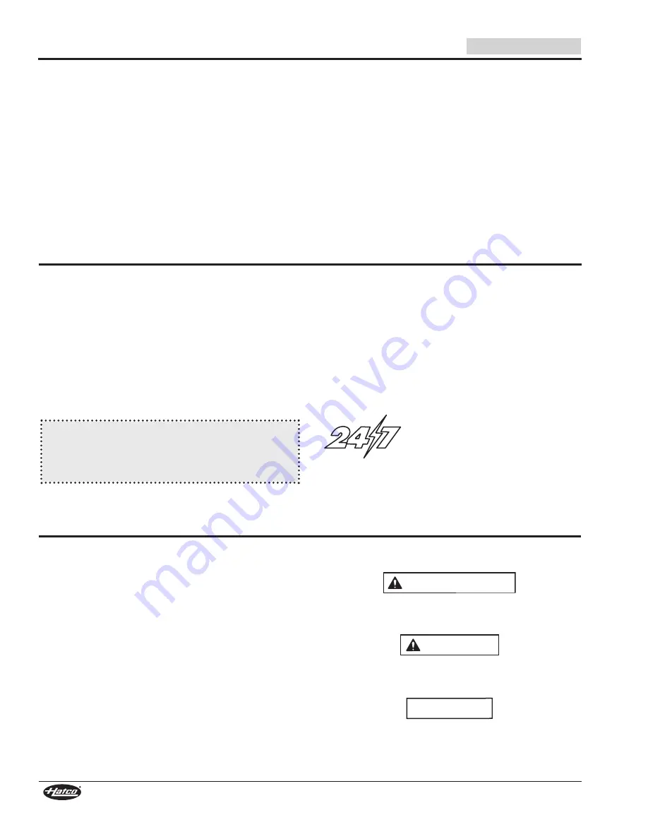 Hatco NLX Series Installation And Operating Manual Download Page 12