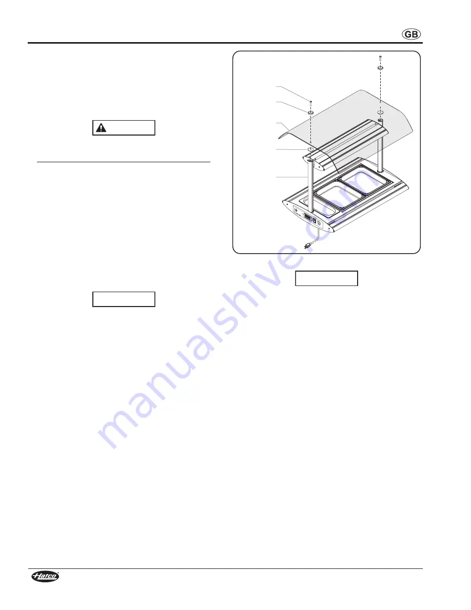 Hatco SeRv-Rite SRB Series Installation And Operating Manual Download Page 8