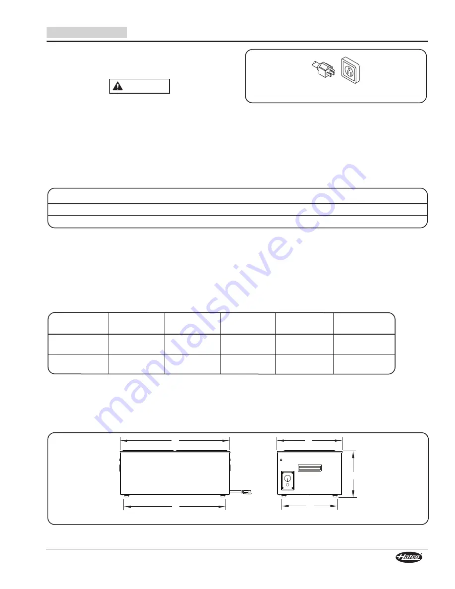 Hatco SW series Installation And Operating Manual Download Page 5