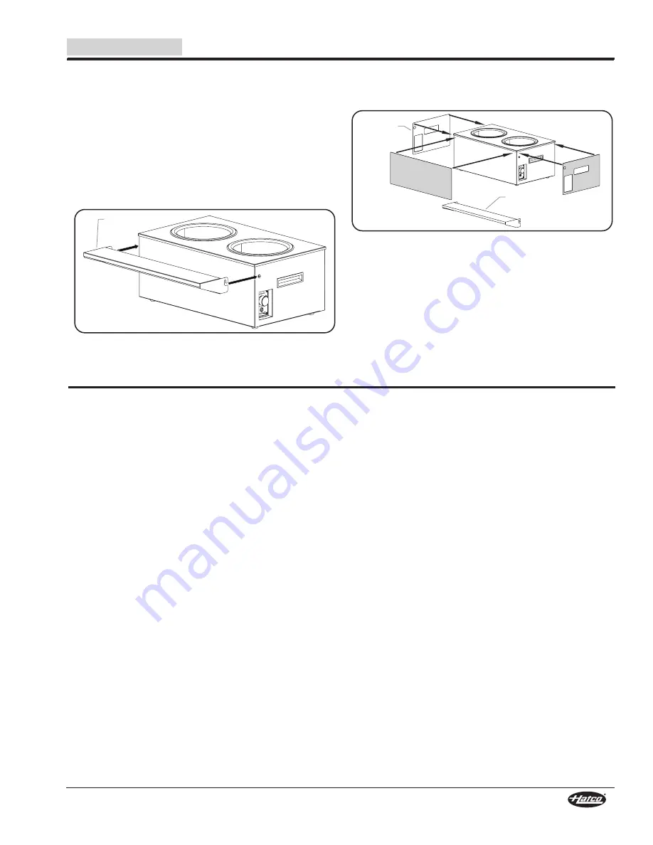 Hatco SW series Installation And Operating Manual Download Page 11