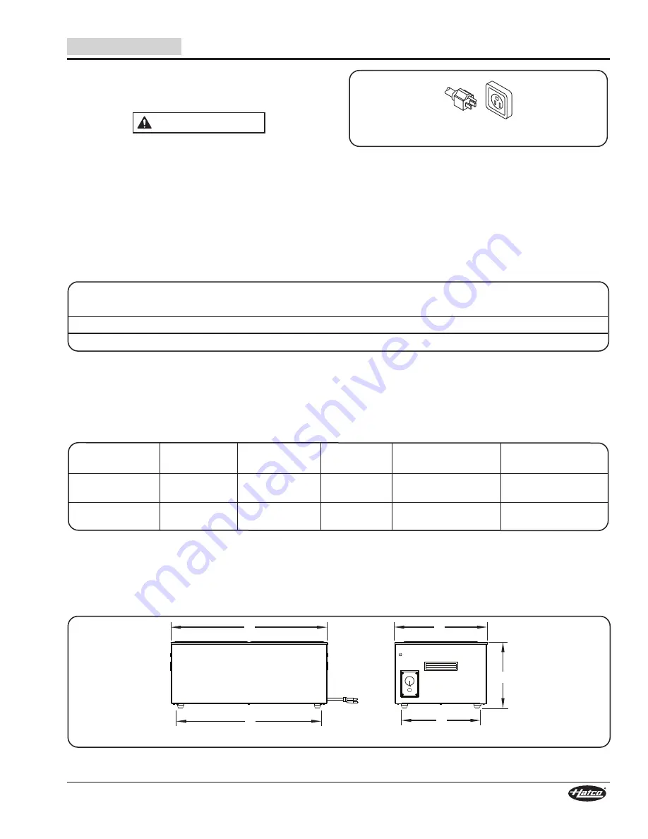 Hatco SW series Installation And Operating Manual Download Page 15