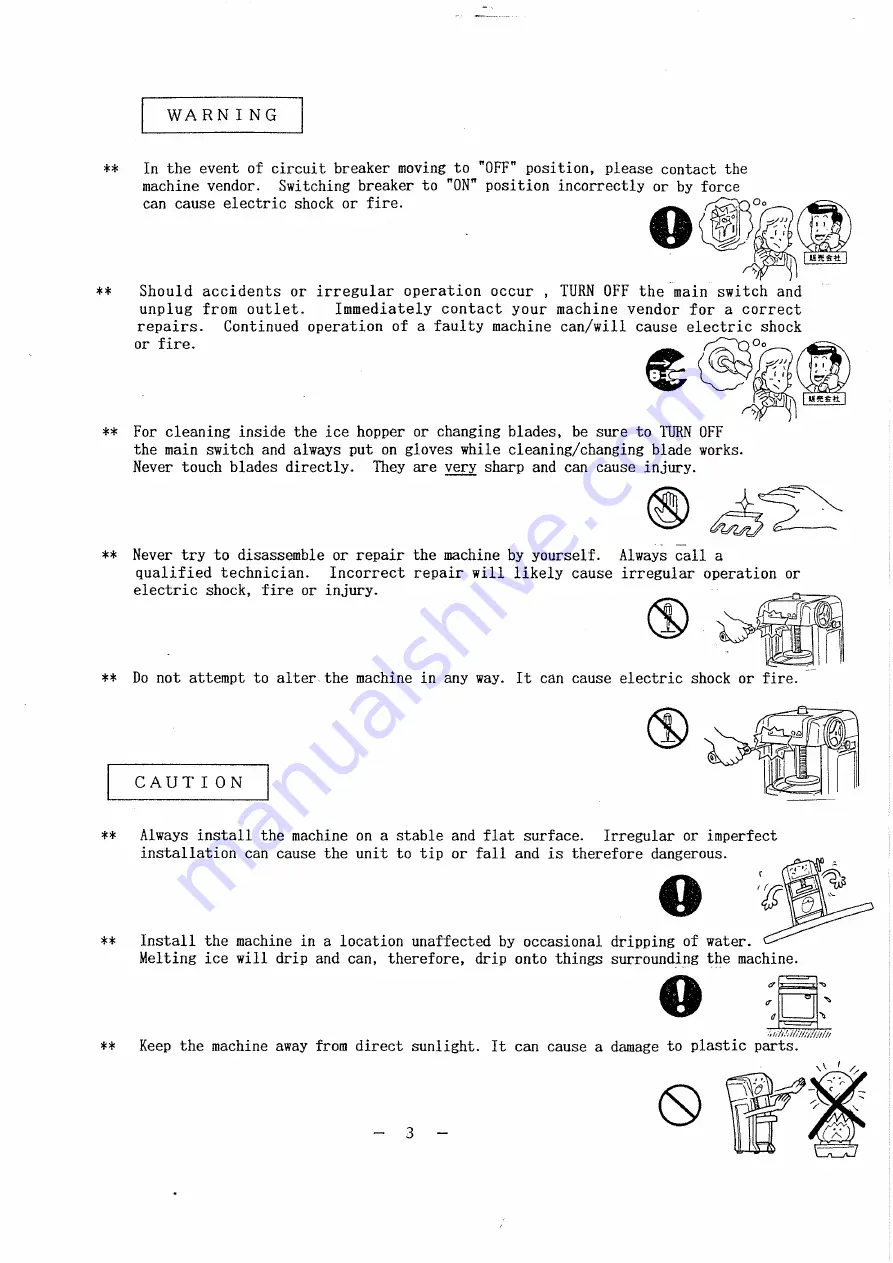 Hatsuyuki HF-500E Instruction Manual Download Page 4