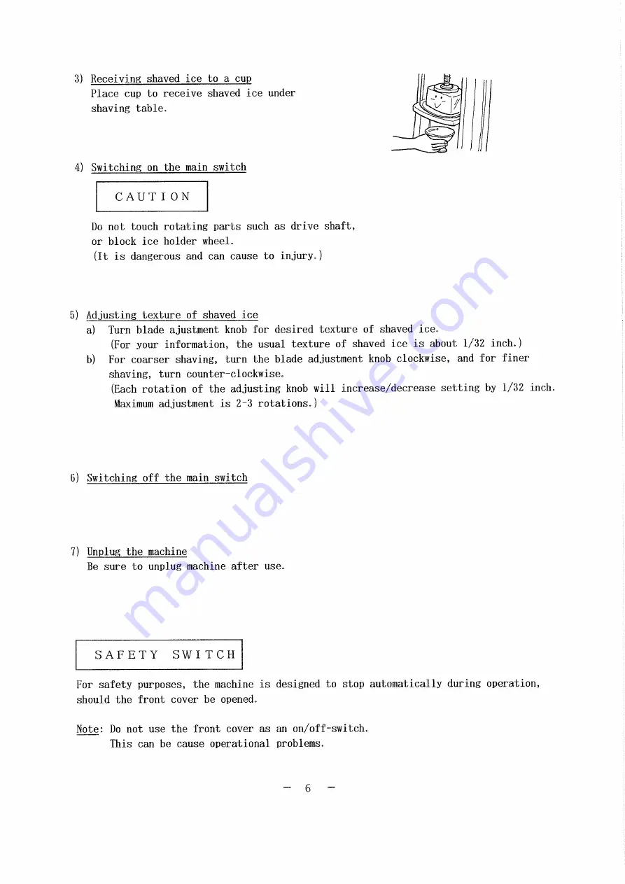 Hatsuyuki HF-500E Instruction Manual Download Page 7