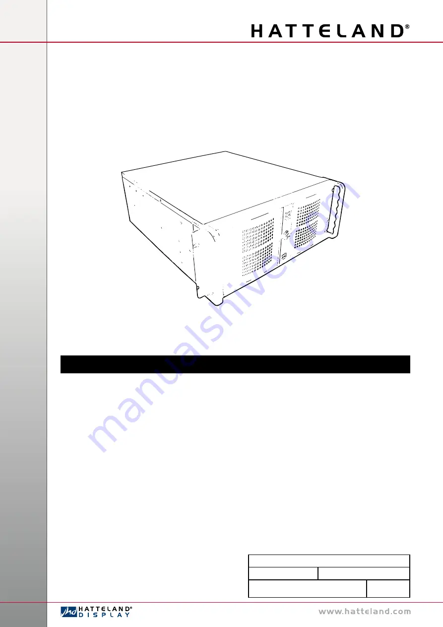 Hatteland HT 405P4 STD User Manual Download Page 1