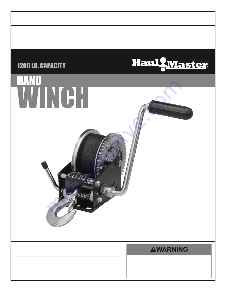 HAUL MASTER 65115 Owner'S Manual & Safety Instructions Download Page 1