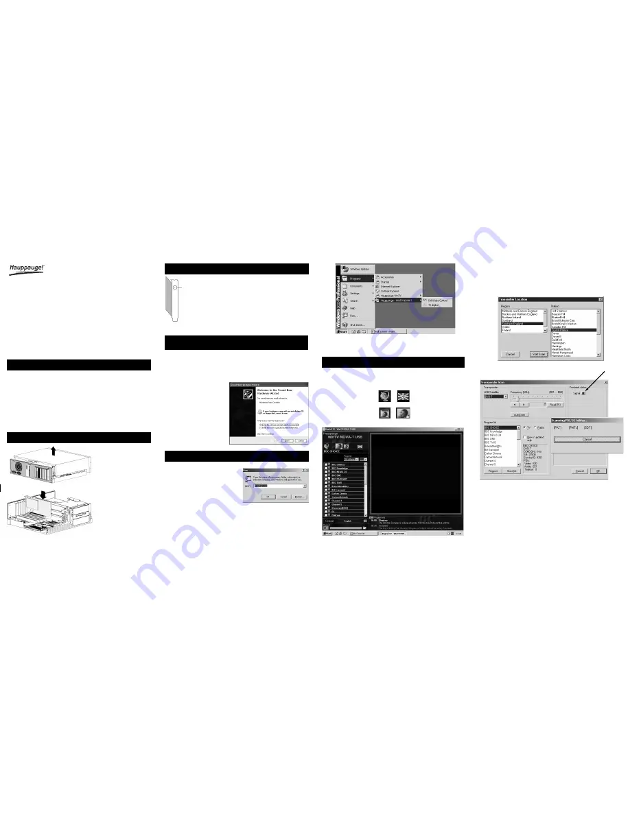 Hauppauge WinTV-NOVA-s pci Quick Installation Manual Download Page 1