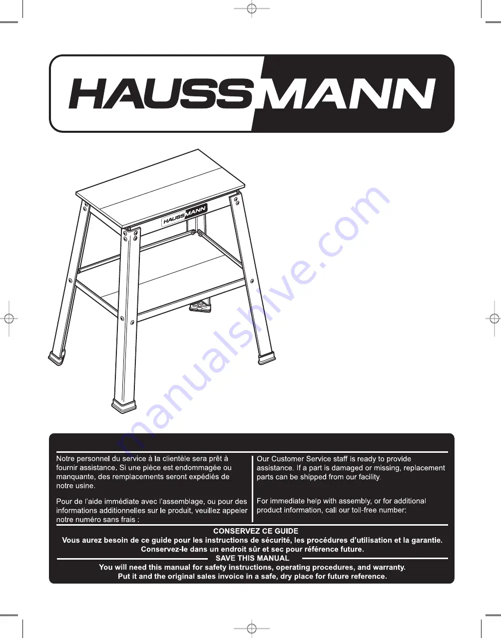 Hausmann 53305006 Instruction Manual Download Page 1