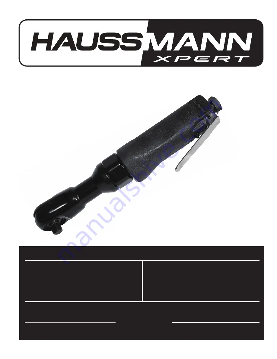 Haussmann Xpert 68125024 Operator'S Manual Download Page 1