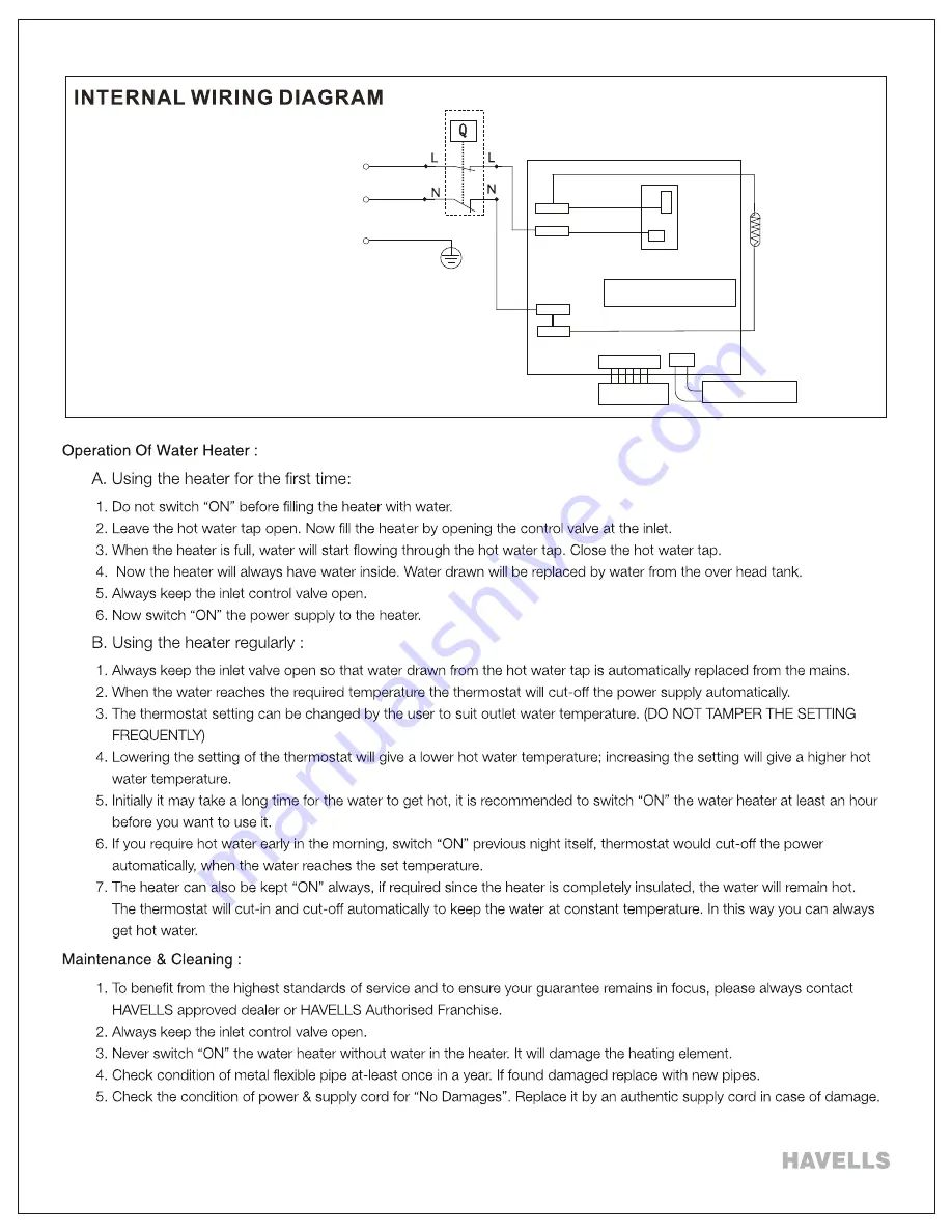Havells Quatro-15L Скачать руководство пользователя страница 17