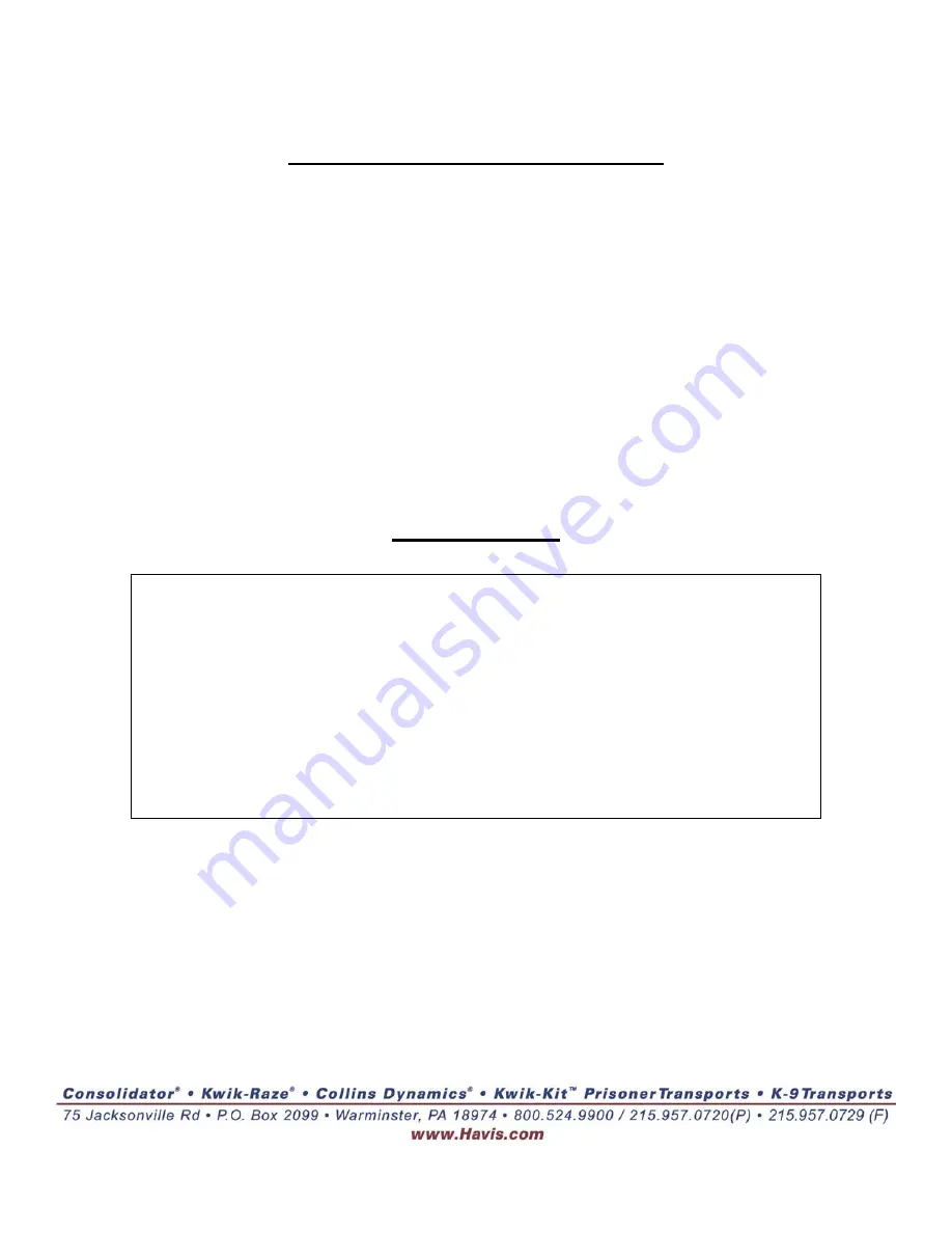 Havis-Shields CD-PULS500 Instruction Manual Download Page 4