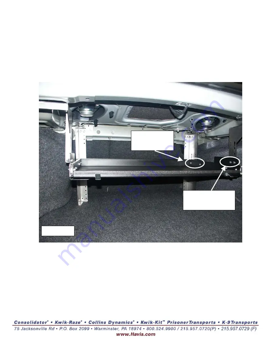 Havis-Shields Slide-Out Trunk Tray 2006-2008 Chevrolet Impala C-3311-18-2 Скачать руководство пользователя страница 4