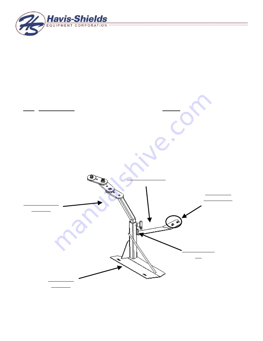 Havis-Shields Telescoping Computer Base C-TCB-12 Install Instructions Download Page 1