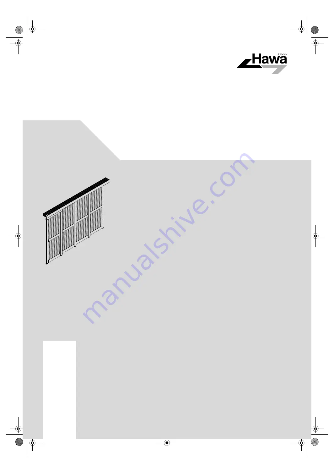 hawa HAWA-Frontslide 100/matic-Telescopic 4 Planning And Installation Instructions Download Page 1