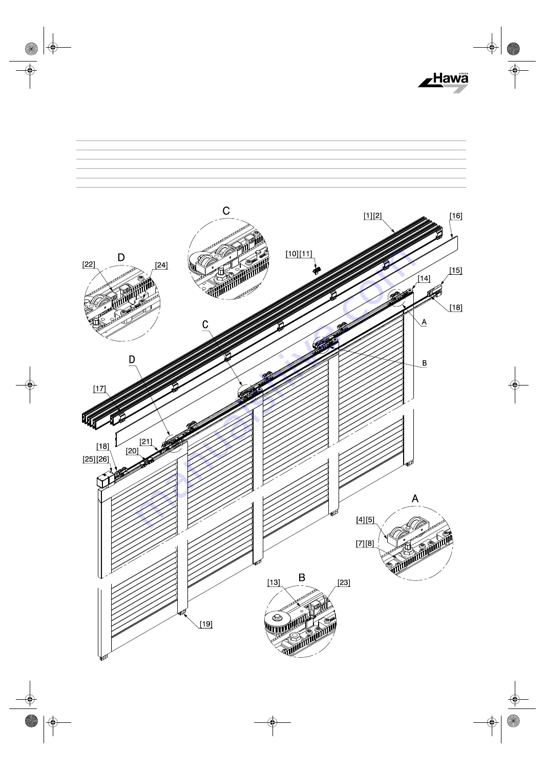 hawa HAWA-Frontslide 100/matic-Telescopic 4 Planning And Installation Instructions Download Page 18