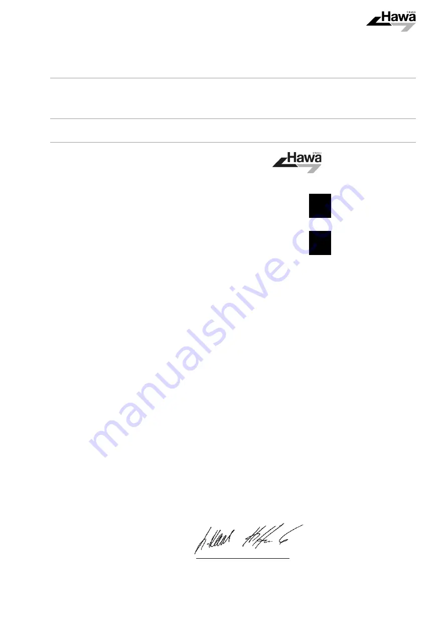 hawa HAWA-Motronic 100 Installation And Commissioning Instructions Download Page 7