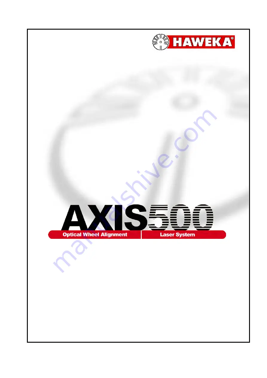 HAWEKA AXIS 500 Operating Instructions Manual Download Page 1