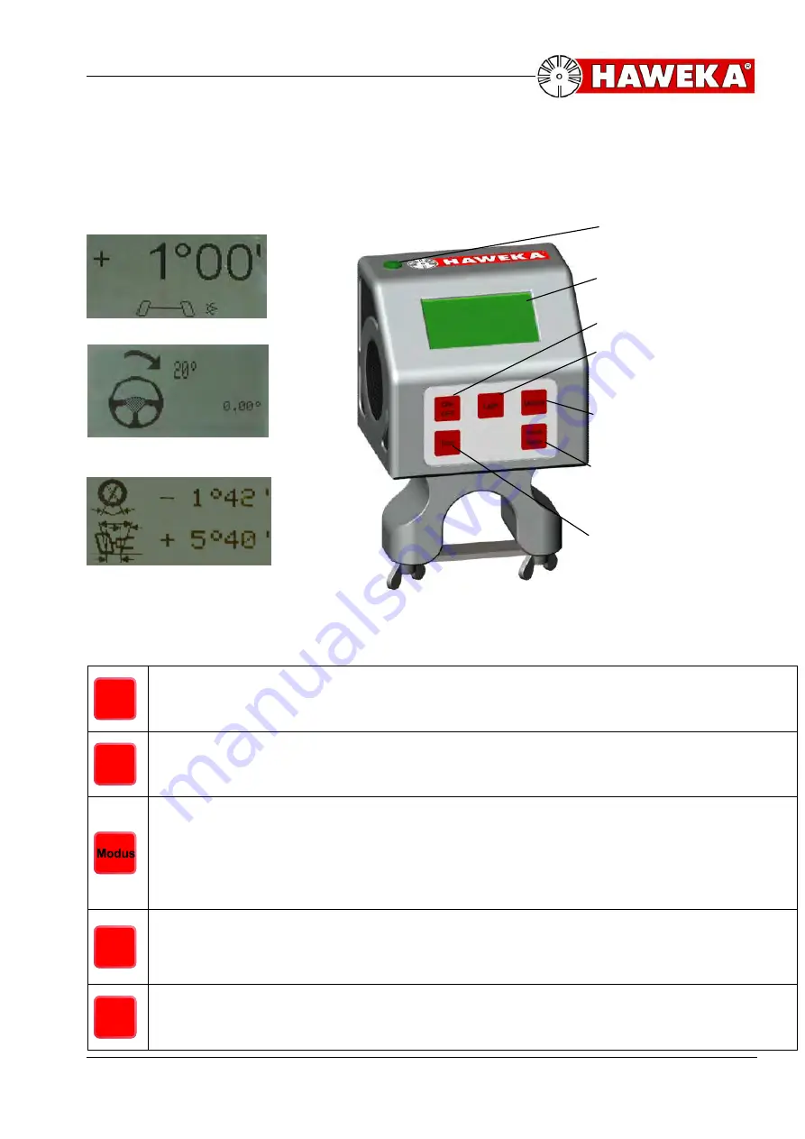 HAWEKA AXIS 500 Operating Instructions Manual Download Page 11