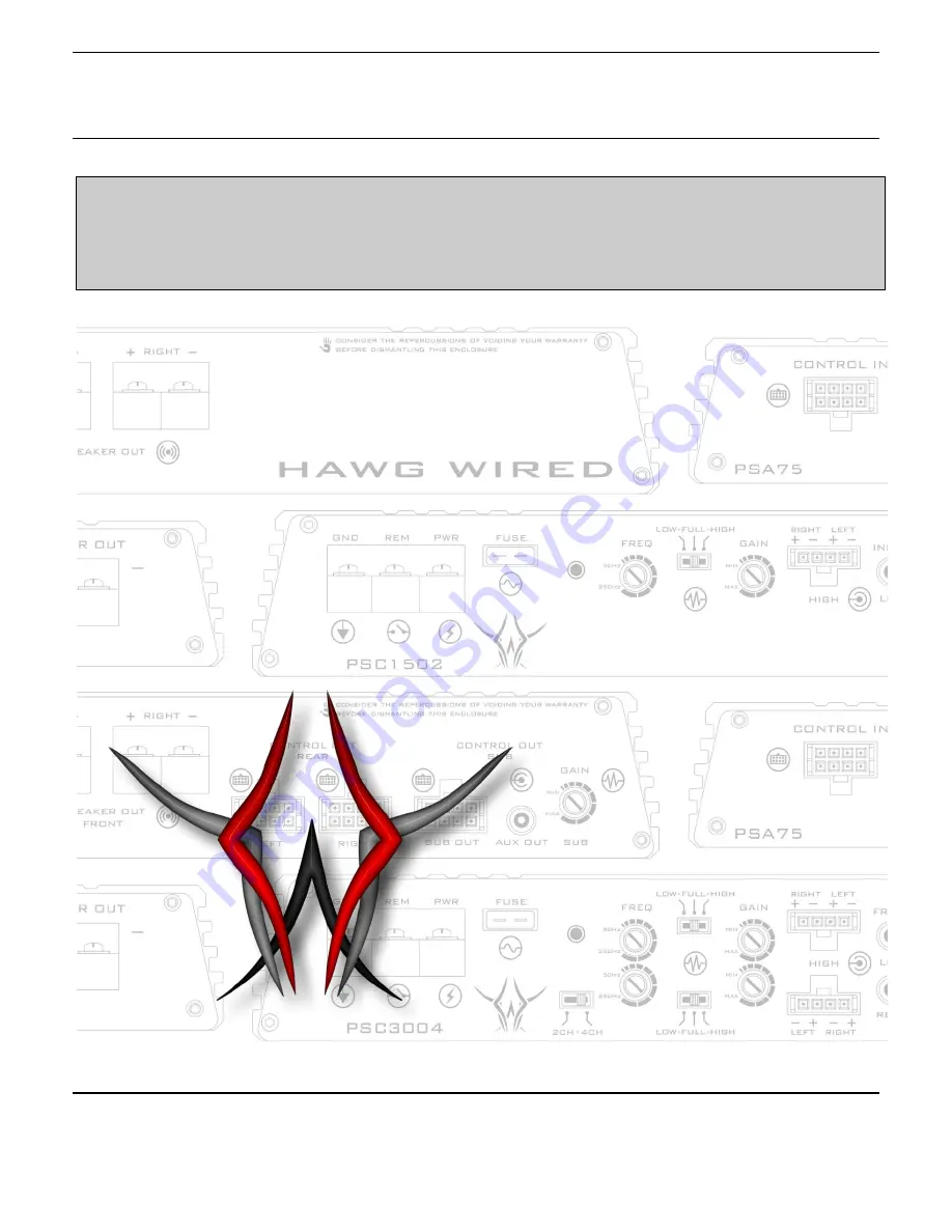 Hawg Wired MPS3004 Installation Manual Download Page 1