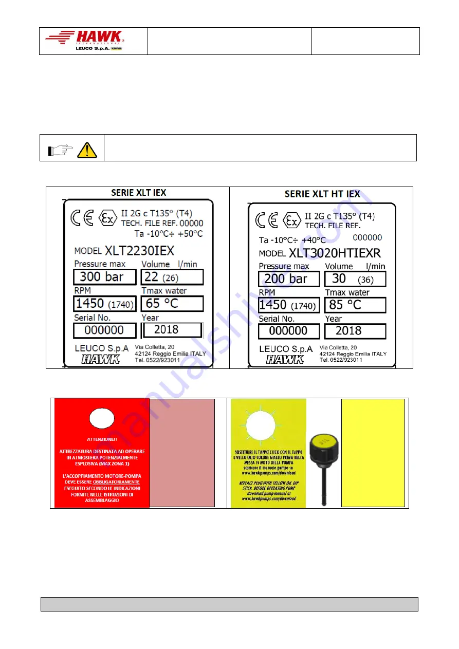 Hawk XLT HT IEX Series Instruction Manual Download Page 15