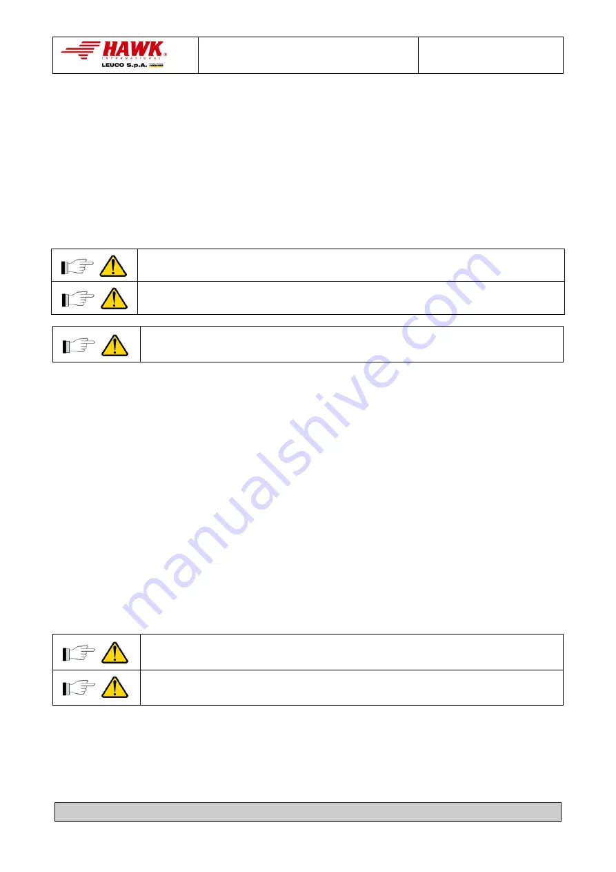 Hawk XLT HT IEX Series Instruction Manual Download Page 20