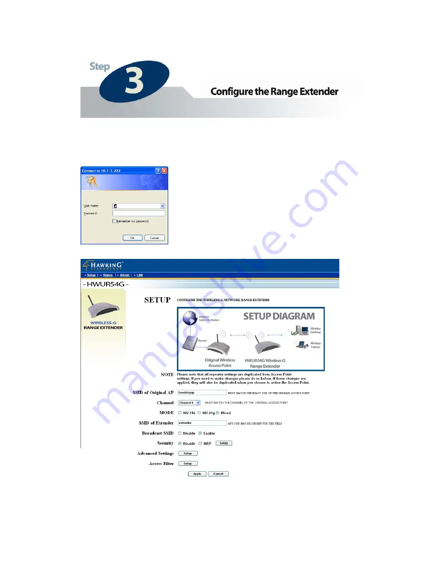 Hawking HWUR54G Quick Installation Manual Download Page 8