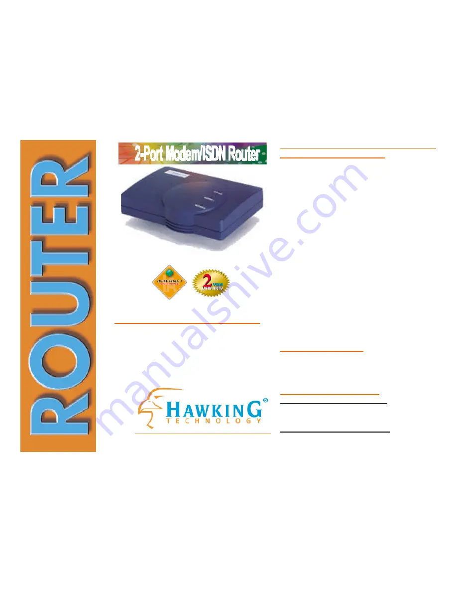 Hawking PN8228 Specifications Download Page 1