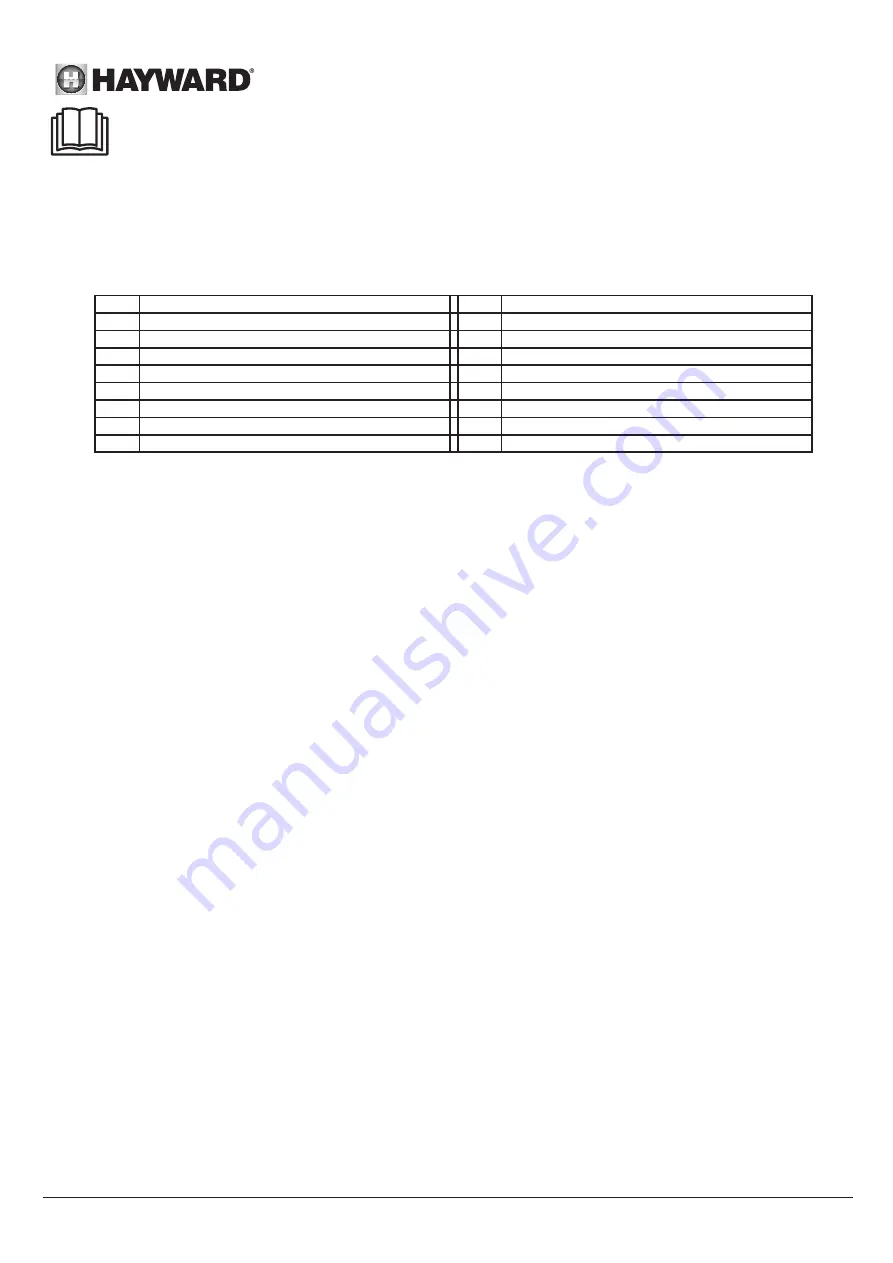 Hayward 7028133 Скачать руководство пользователя страница 8