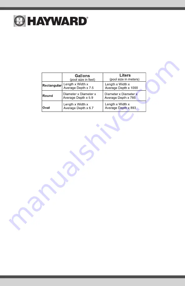 Hayward AquaRite AQRS325OMNI Owner'S Manual Download Page 19