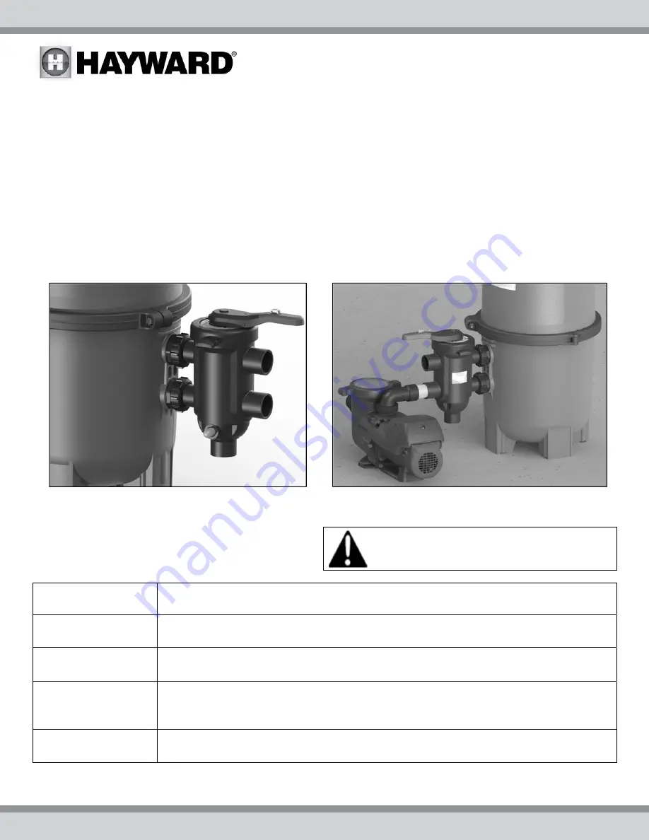 Hayward SelectaFlo SP0425 Owner'S Manual Download Page 12