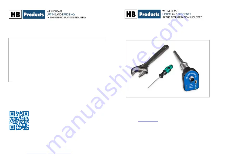 HB Products HBLC-HFC Quick Manual Download Page 1